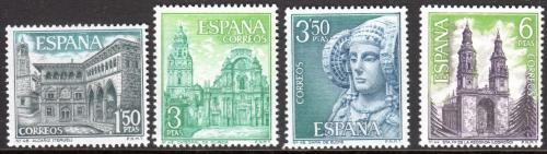 Poštovní známky Španìlsko 1969 Pamìtihodnosti Mi# 1825-28
