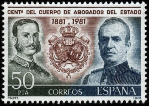 Potovn znmka panlsko 1981 Krlov Alfons XII. a Juan Carlos I. Mi# 2507 - zvtit obrzek