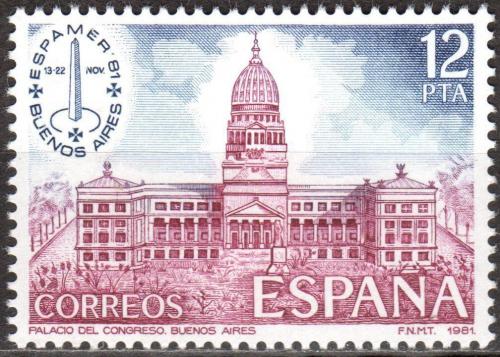 Potovn znmka panlsko 1981 Kongresov palc v Buenos Aires Mi# 2521