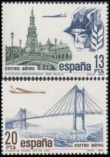 Poštovní známky Španìlsko 1981 Turistické zajímavosti Mi# 2524-25