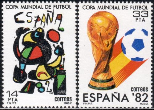 Poštovní známky Španìlsko 1982 MS ve fotbale Mi# 2532-33