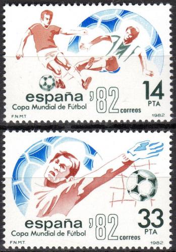 Poštovní známky Španìlsko 1982 MS ve fotbale Mi# 2548-49