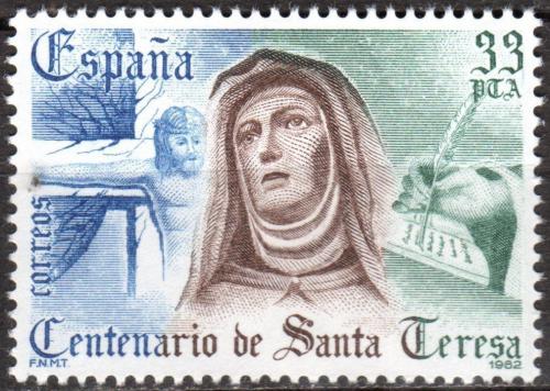 Poštovní známka Španìlsko 1982 Svatá Tereza z Ávily Mi# 2560