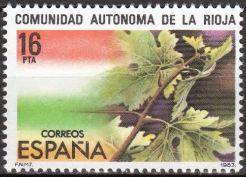 Potovn znmka panlsko 1983 Autonomie pro La Rioja Mi# 2592