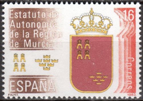 Potovn znmka panlsko 1983 Autonomie pro Murcia Mi# 2601