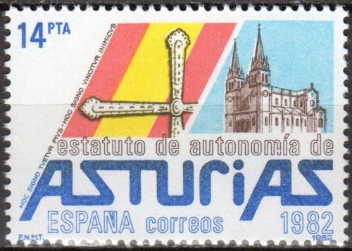 Potovn znmka panlsko 1983 Autonomie pro Asturii Mi# 2602