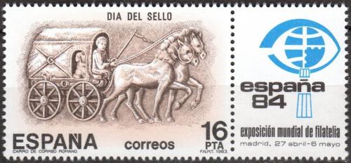 Poštovní známka Španìlsko 1983 Výstava ESPAÑA ’84 v Madridu Mi# 2604