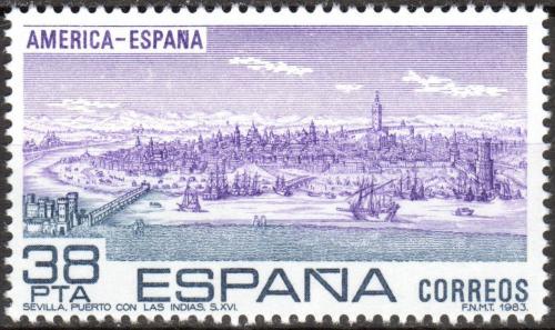 Potovn znmka panlsko 1983 Sevilla v 16. stolet Mi# 2606