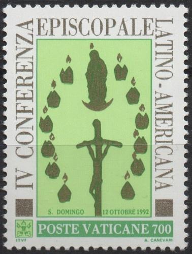 Poštovní známka Vatikán 1992 Setkání latinskoamerických biskupù Mi# 1070