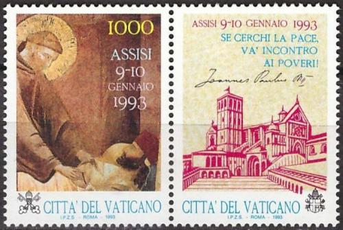 Poštovní známka Vatikán 1993 Svatý František z Assisi Mi# 1079