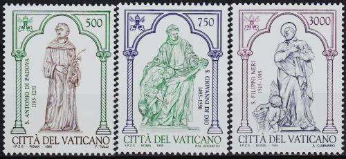 Poštovní známky Vatikán 1995 Sochy svatých Mi# 1158-60 Kat 5.50€