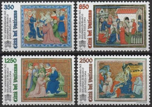 Poštovní známky Vatikán 1996 Návrat Marco Pola z Èíny, miniatury Mi# 1167-70 Kat 7€