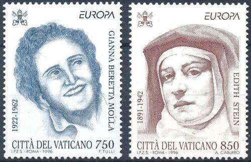 Poštovní známky Vatikán 1996 Evropa CEPT, slavné ženy Mi# 1179-80