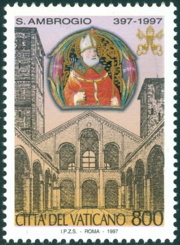 Poštovní známka Vatikán 1997 Svatý Ambrož Mi# 1221