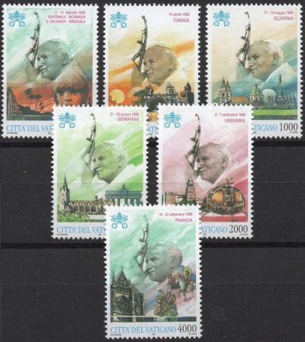 Poštovní známky Vatikán 1997 Cesty papeže Jana Pavla II. Mi# 1227-32 Kat 14€