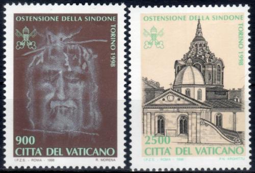 Poštovní známky Vatikán 1998 Výstava Turínského plátna Mi# 1244-45