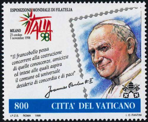 Poštovní známka Vatikán 1998 Papež Jan Pavel II. Mi# 1256 Kat 5€