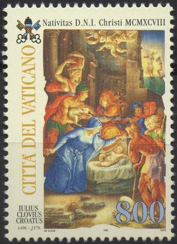 Poštovní známka Vatikán 1998 Vánoce, umìní, Giorgio Giulio Clovio Mi# 1262