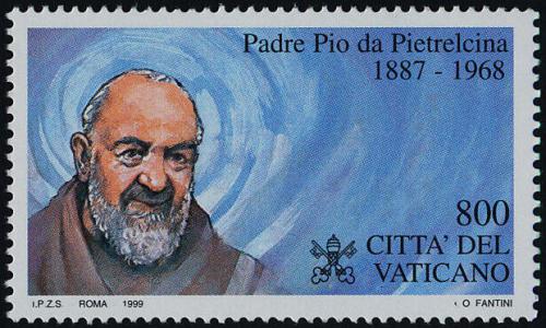 Poštovní známka Vatikán 1999 Páter Pio da Pietrelcina Mi# 1279