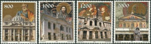 Poštovní známky Vatikán 2000 Svatý rok, kostely Mi# 1323-26 Kat 8€