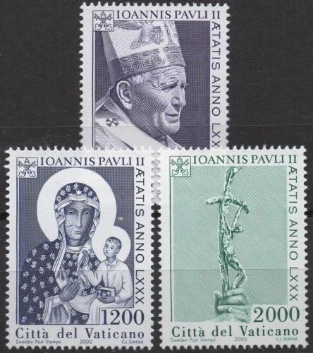 Poštovní známky Vatikán 2000 Papež Jan Pavel II. Mi# 1338-40 Kat 6.50€