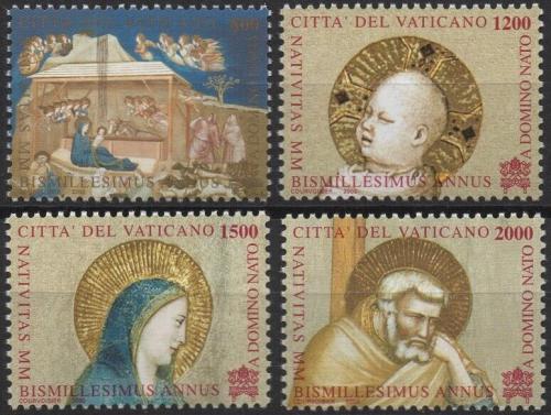 Poštovní známky Vatikán 2000 Vánoce, narození Krista Mi# 1358-61 Kat 9€