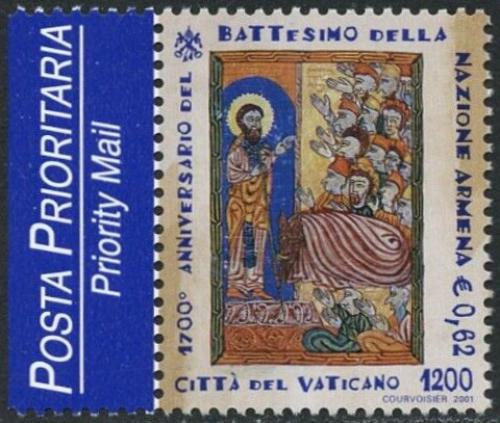 Poštovní známka Vatikán 2001 Christianizace Arménie, 1700. výroèí Mi# 1366
