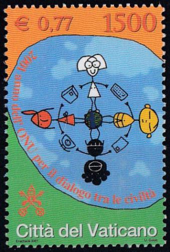 Poštovní známka Vatikán 2001 Mezinárodní dialog mezi civilizacemi Mi# 1374