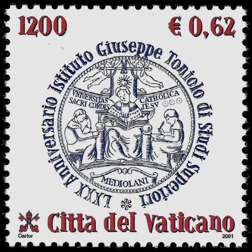Poštovní známka Vatikán 2001 Univerzitní peèe� Mi# 1393