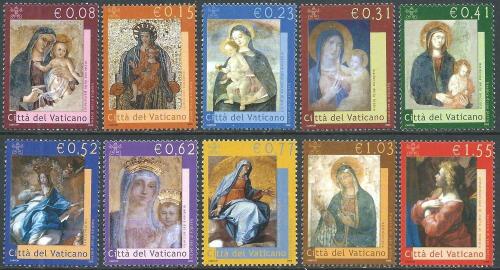 Poštovní známky Vatikán 2002 Panna Marie Mi# 1394-1403