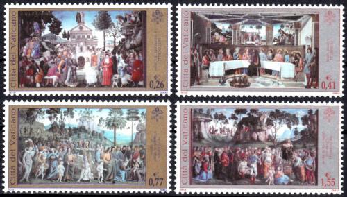 Poštovní známky Vatikán 2002 Restaurace Sixtinské kaple Mi# 1411-14