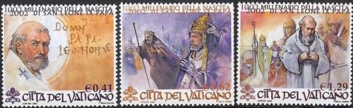 Poštovní známky Vatikán 2002 Papež Lev IX. Mi# 1421-23