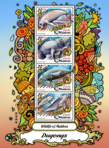 Poštovní známky Maledivy 2017 Kapustòáci Mi# 6783-86 Kat 10€