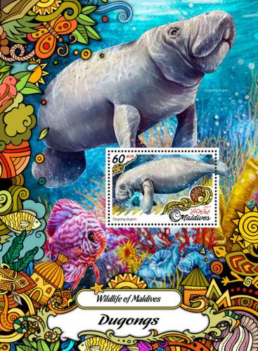 Poštovní známka Maledivy 2017 Kapustòáci Mi# Block 1022