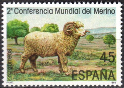 Potovn znmka panlsko 1986 Ovce Mi# 2716 - zvtit obrzek