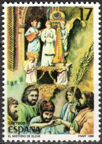 Poštovní známka Španìlsko 1986 Mariánská hra v Elche Mi# 2737