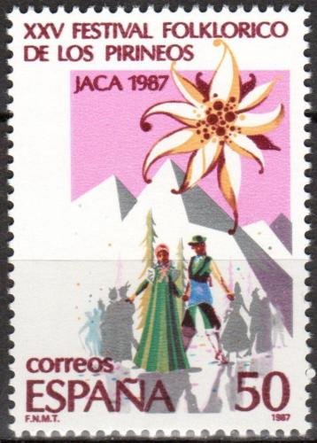 Poštovní známka Španìlsko 1987 Folklórní festival v Pyrenejích, 25. výroèí Mi# 2791