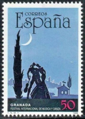 Poštovní známka Španìlsko 1988 Mezinárodní hudební festival v Granadì Mi# 2832