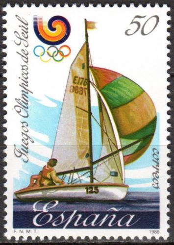 Poštovní známka Španìlsko 1988 LOH Soul, jachting Mi# 2840