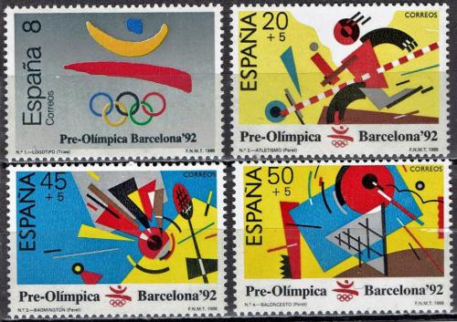 Poštovní známky Španìlsko 1988 LOH Barcelona Mi# 2844-47
