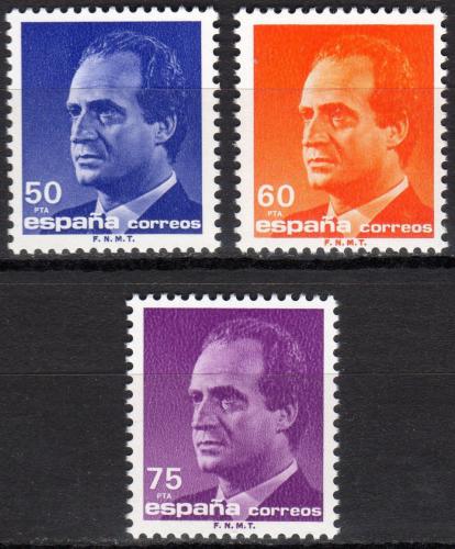 Poštovní známky Španìlsko 1989 Král Juan Carlos I. Mi# 2882-84