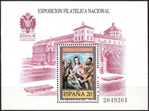 Poštovní známka Španìlsko 1989 Výstava EXFILNA ’89 Toledo Mi# Block 34
