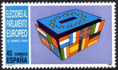 Poštovní známka Španìlsko 1989 Tøetí volby do Evropského parlamentu Mi# 2894