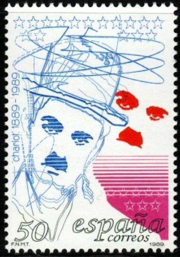 Poštovní známka Španìlsko 1989 Charlie Chaplin Mi# 2903