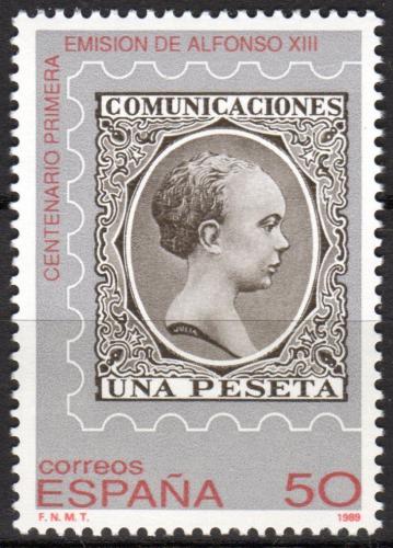 Poštovní známka Španìlsko 1989 Král Alfons XIII. Mi# 2904
