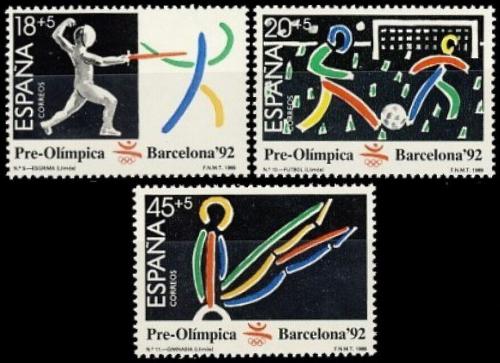 Poštovní známky Španìlsko 1989 LOH Barcelona Mi# 2905-07