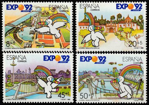 Poštovní známky Španìlsko 1990 Výstava EXPO ’92 Sevilla Mi# 2929-32