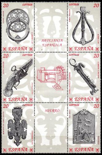 Poštovní známky Španìlsko 1990 Lidové umìní Mi# 2940-45