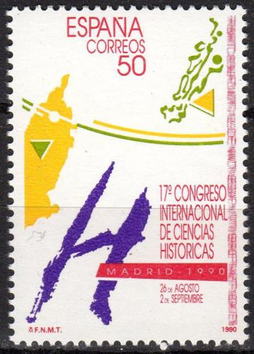 Poštovní známka Španìlsko 1990 Mezinárodní kongres historikù Mi# 2952