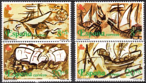 Poštovní známky Španìlsko 1990 Objevení Ameriky, 500. výroèí Mi# 2956-59